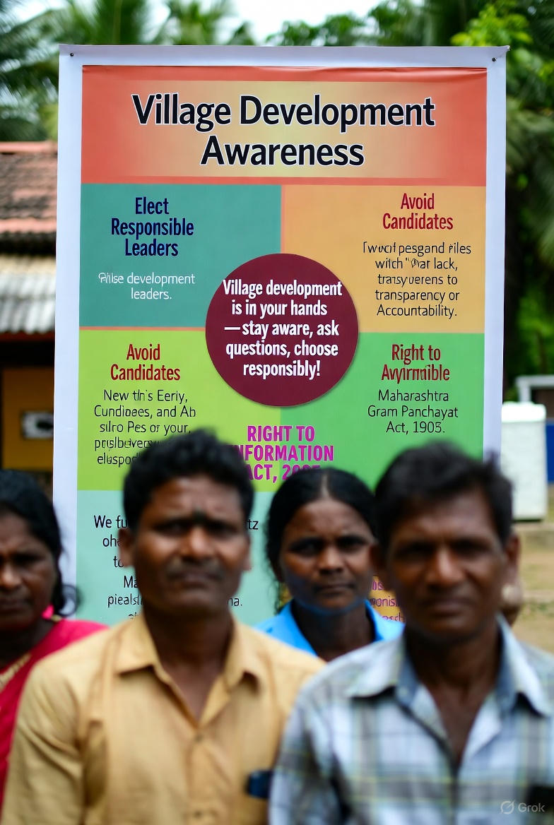 गावाचा विकास करायचा असेल तर — जागृत व्हा!या प्रकारच्या उमेदवारांपासून सावध राहा .