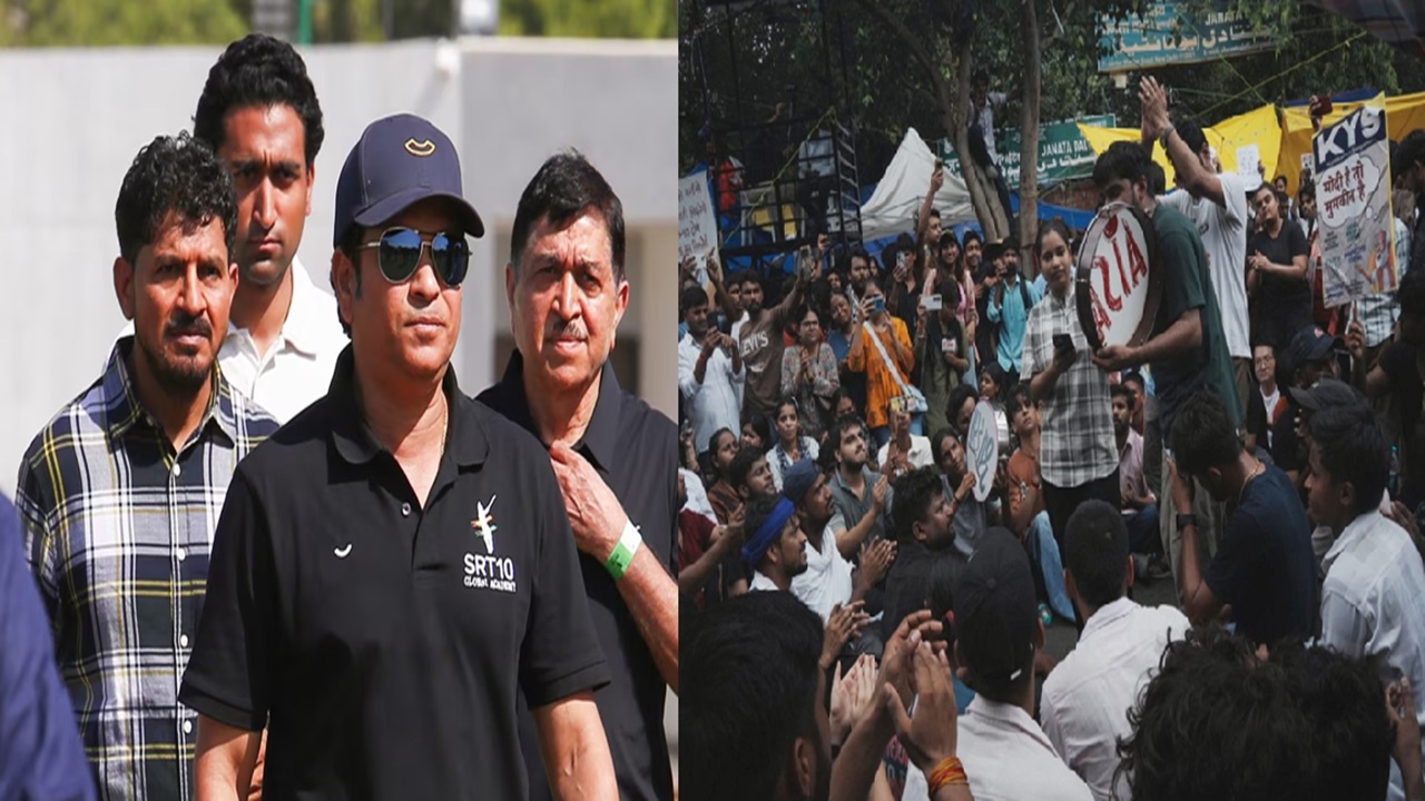 जंतर मंतरवरील विद्यार्थ्यांच्या आंदोलनाबाबत सचिन तेंडुलकरने मांडली रोखठोक भूमिका; म्हणाला,’माझे बाबापण प्रोफेसर….’