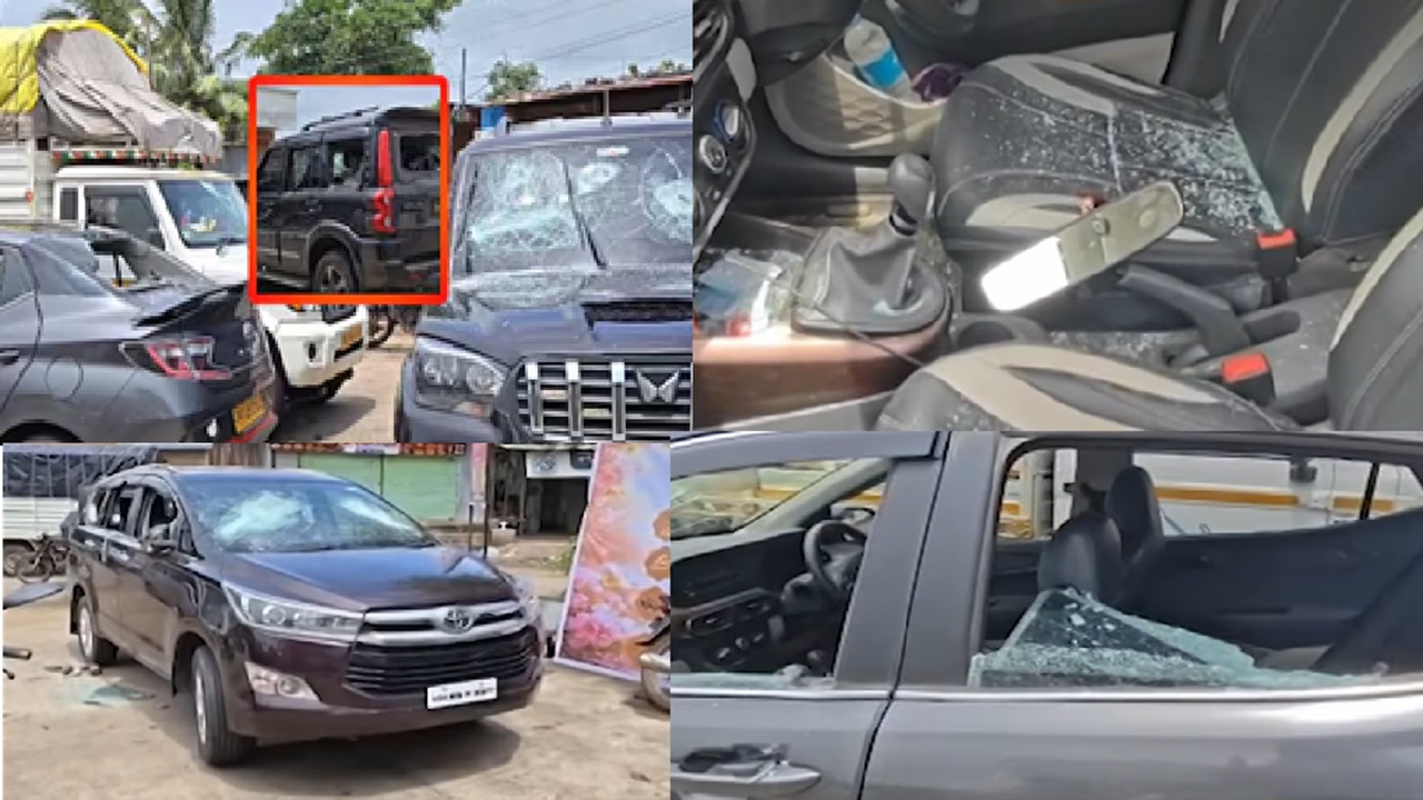 धाराशिवमध्ये शिवसेना आणि राष्ट्रवादी गटांमध्ये तुफान राडा,दगडफेक अन् वाहनांची तोडफोड; ४५ जणांविरोधात कारवाई
