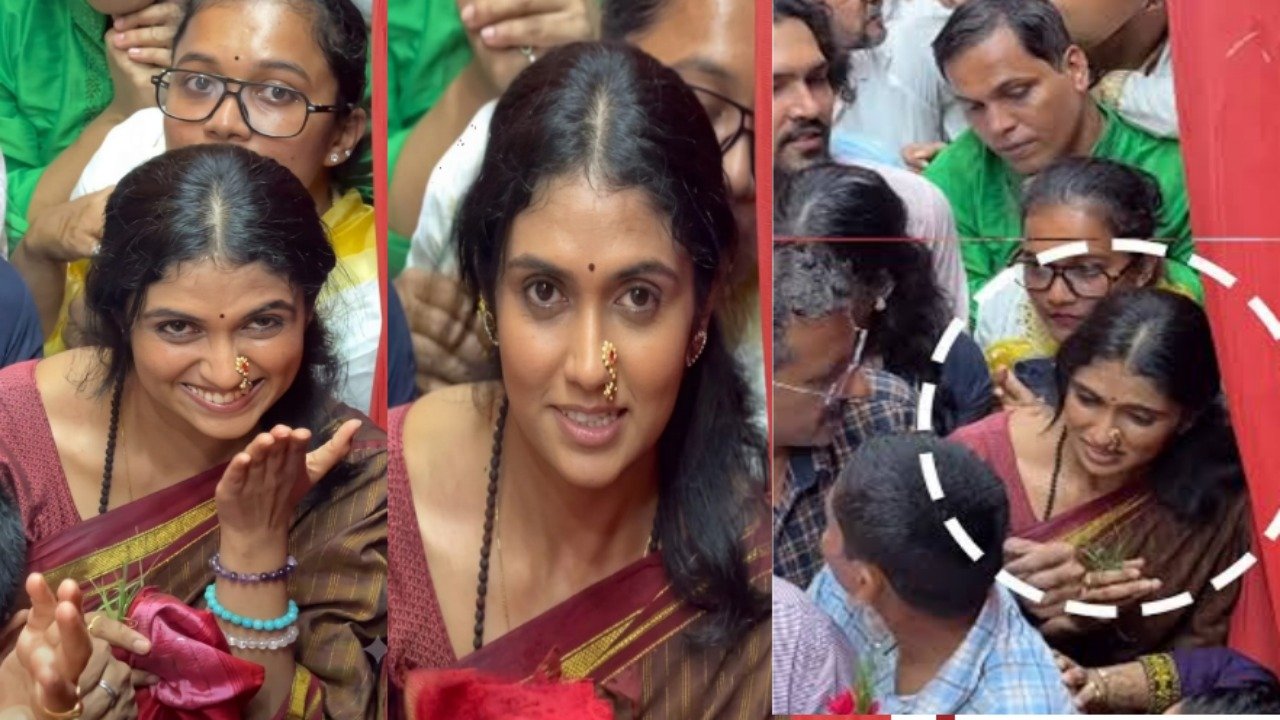 नाकात नथ,कॉटनची साडी अन्… व्हीआयपी पास न घेता रिंकूने भाविकांसोबत रांगेत उभं राहून घेतलं लालबागच्या राजाचं दर्शन, साधेपणावर चाहते फिदा