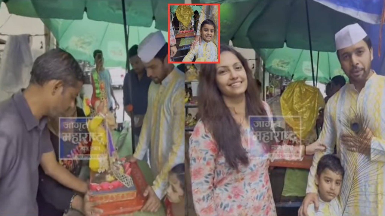 ‘ठरलं तर मग’ फेम अमित भानुशालीच्या घरी लाडक्या बाप्पाचं आगमन; लेकाच्या आवडीची आणली मूर्ती, जागृत महाराष्ट्रशी संवाद