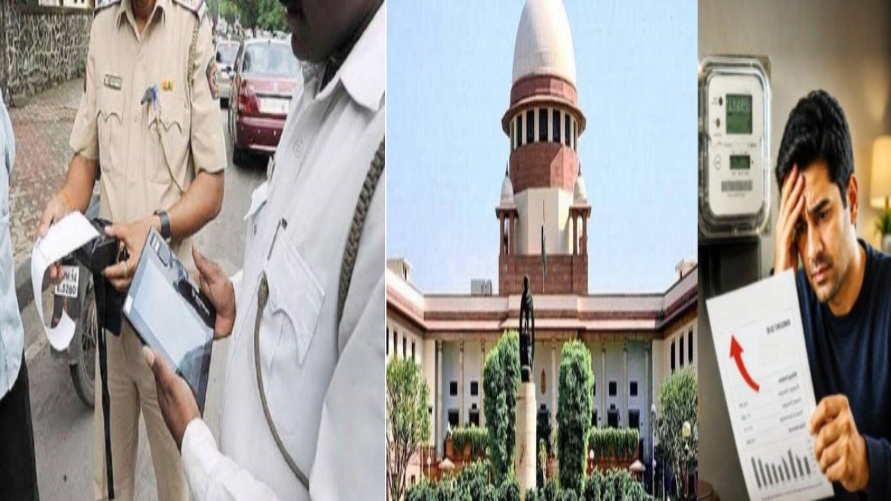 वाहनचालकांना मोठा झटका! थकीत ई-चलानची रक्कम आता थेट वीजबिलातून वसूल होणार? सर्वोच्च न्यायालयाचा मोठा प्रस्ताव